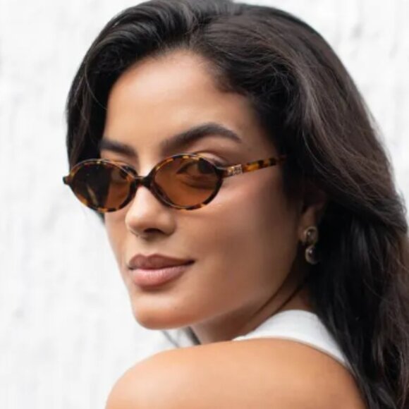 NEW MIU MIU MU 04ZS OVAL HAVANA BROWN SUNGLASSES MU04ZS 19P2Z1 WOMEN MIU MIU main image 11